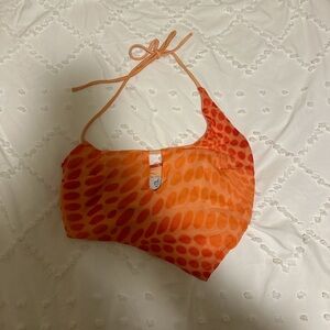 Oh Polly Orange Halter Crop Top